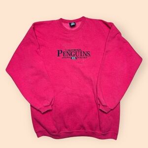 Vintage Youngstown State Penguins 1990s Crewneck Large Red Vtg 90s YSU
